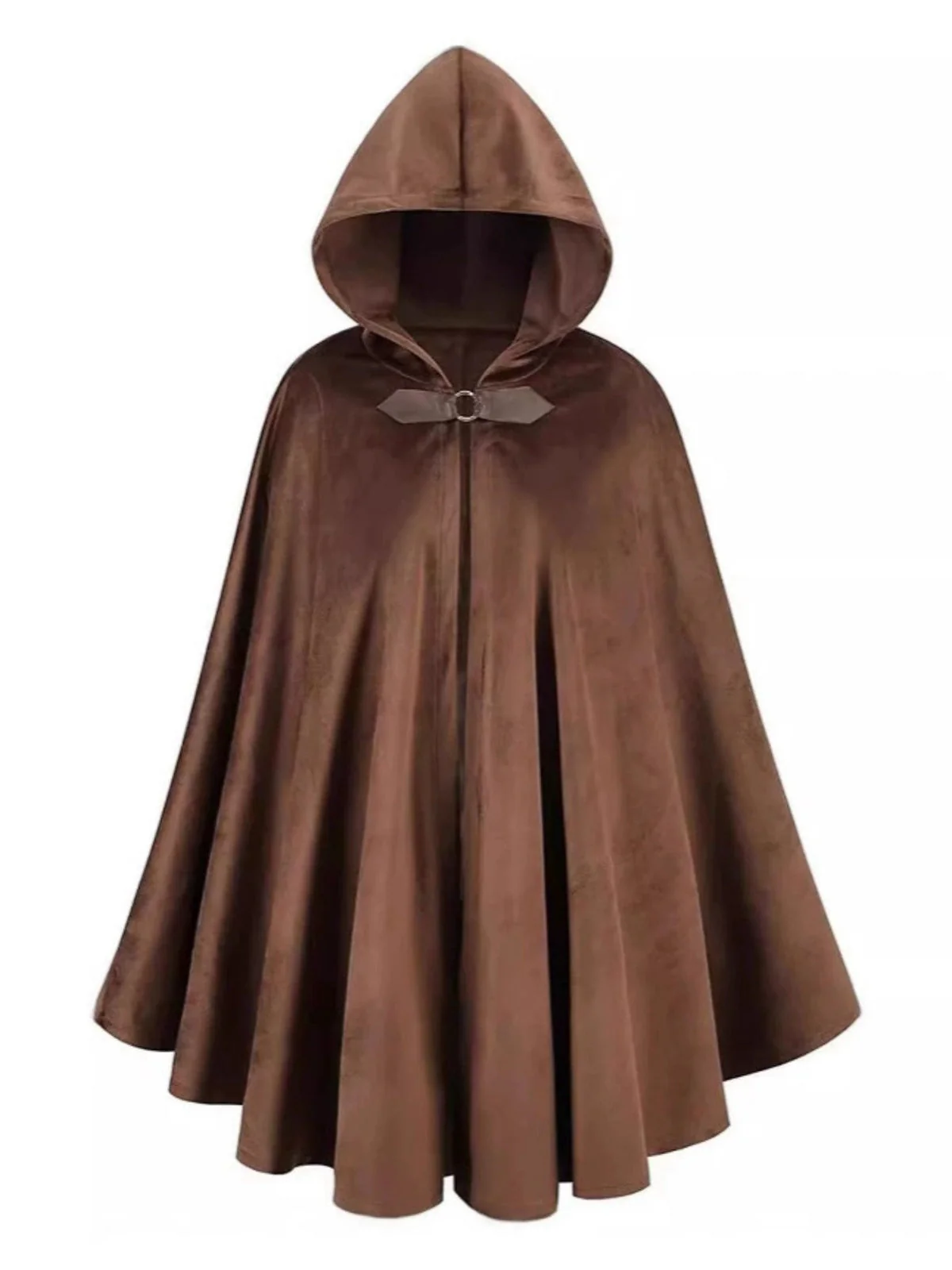 Cape médiévale d'Halloween en faux daim des années 1940 - Image 3