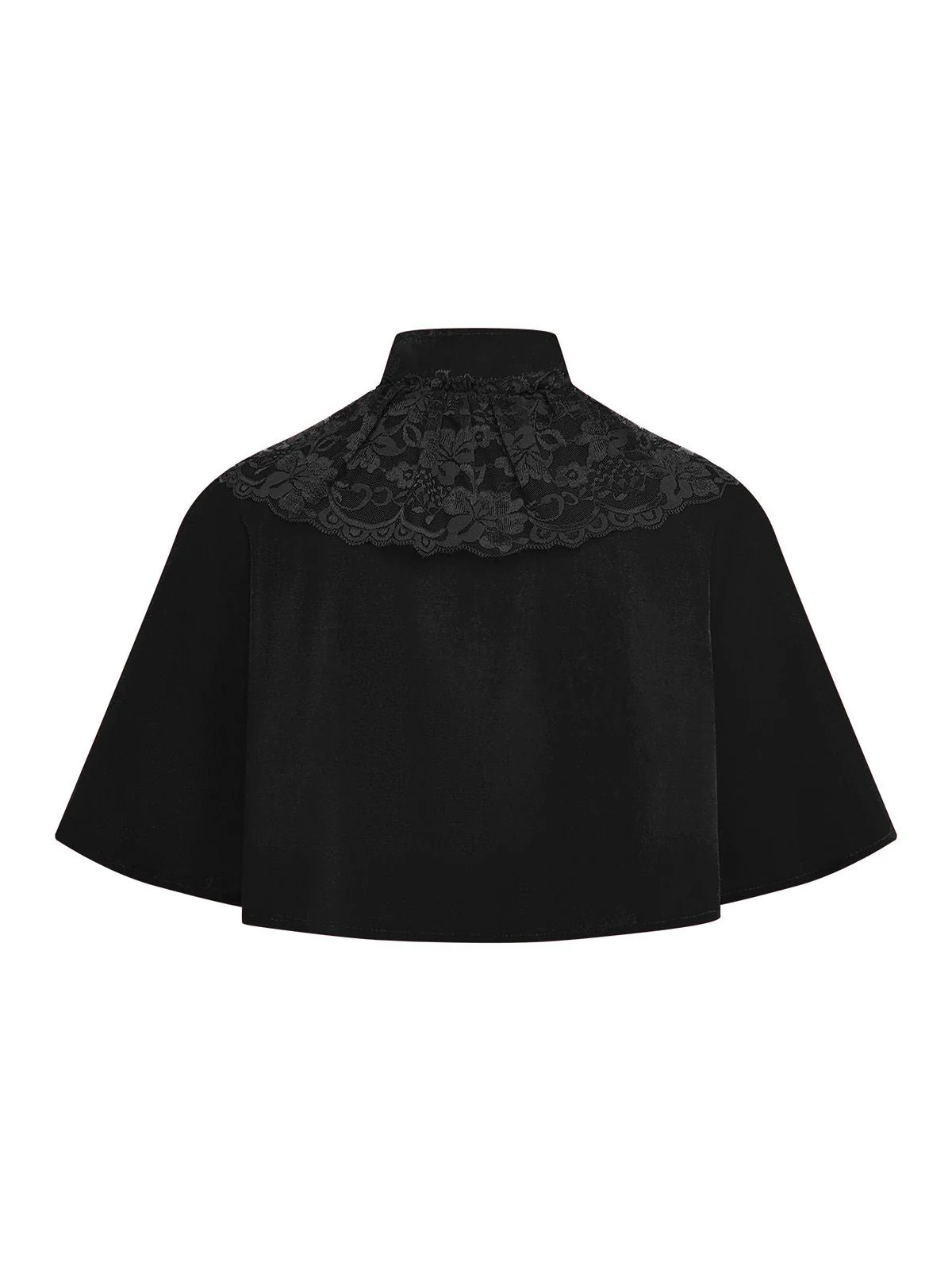 Cape patchwork en velours et dentelle unie des années 1950 - Image 7