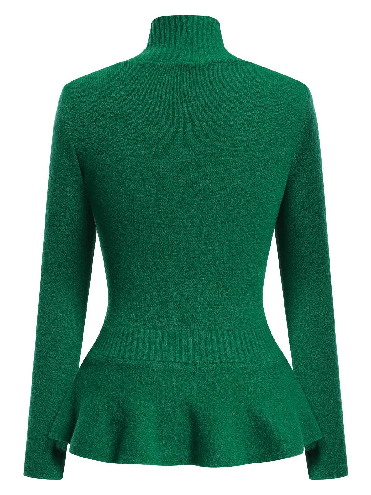 Cardigan tricoté à ourlet volanté et boutonné des années 1930 - Image 16