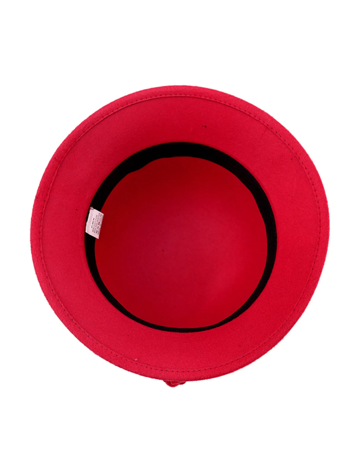 Chapeau cloche en imitation laine unie avec nœud - Image 5