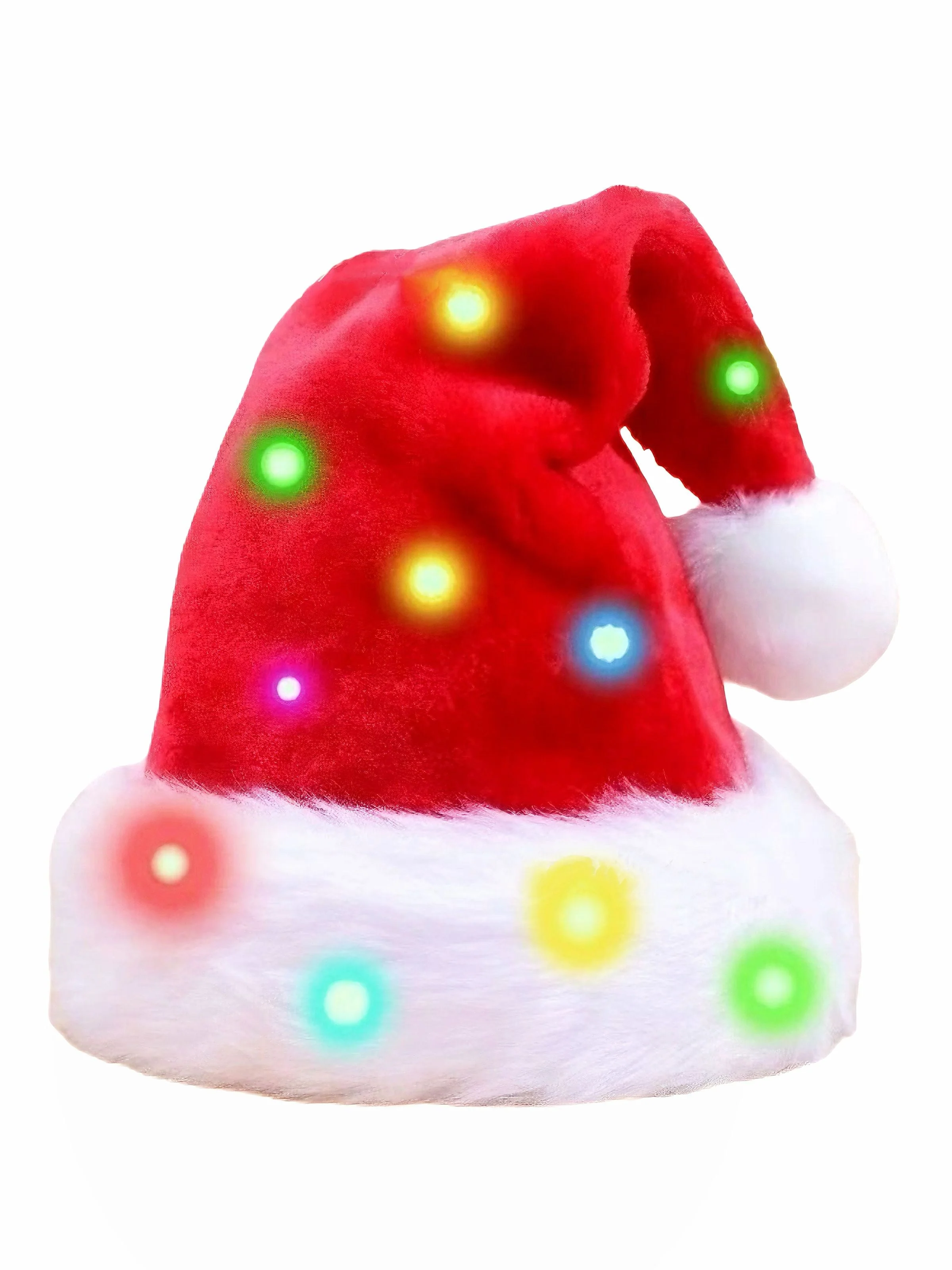 Chapeau de Noël en fourrure verte du Grinch - Image 2