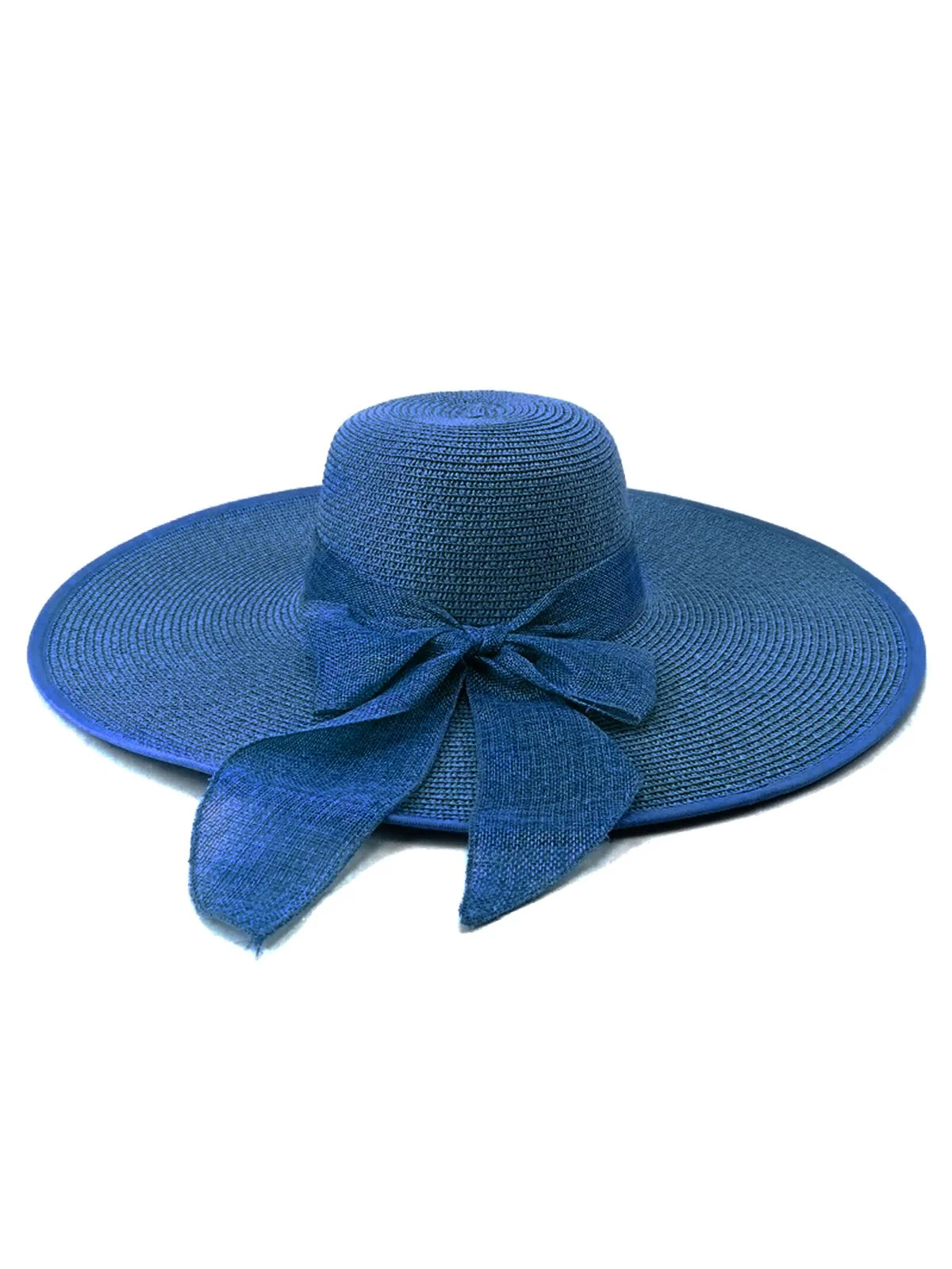 Chapeau de Soleil en Raphia avec Ruban - Image 7