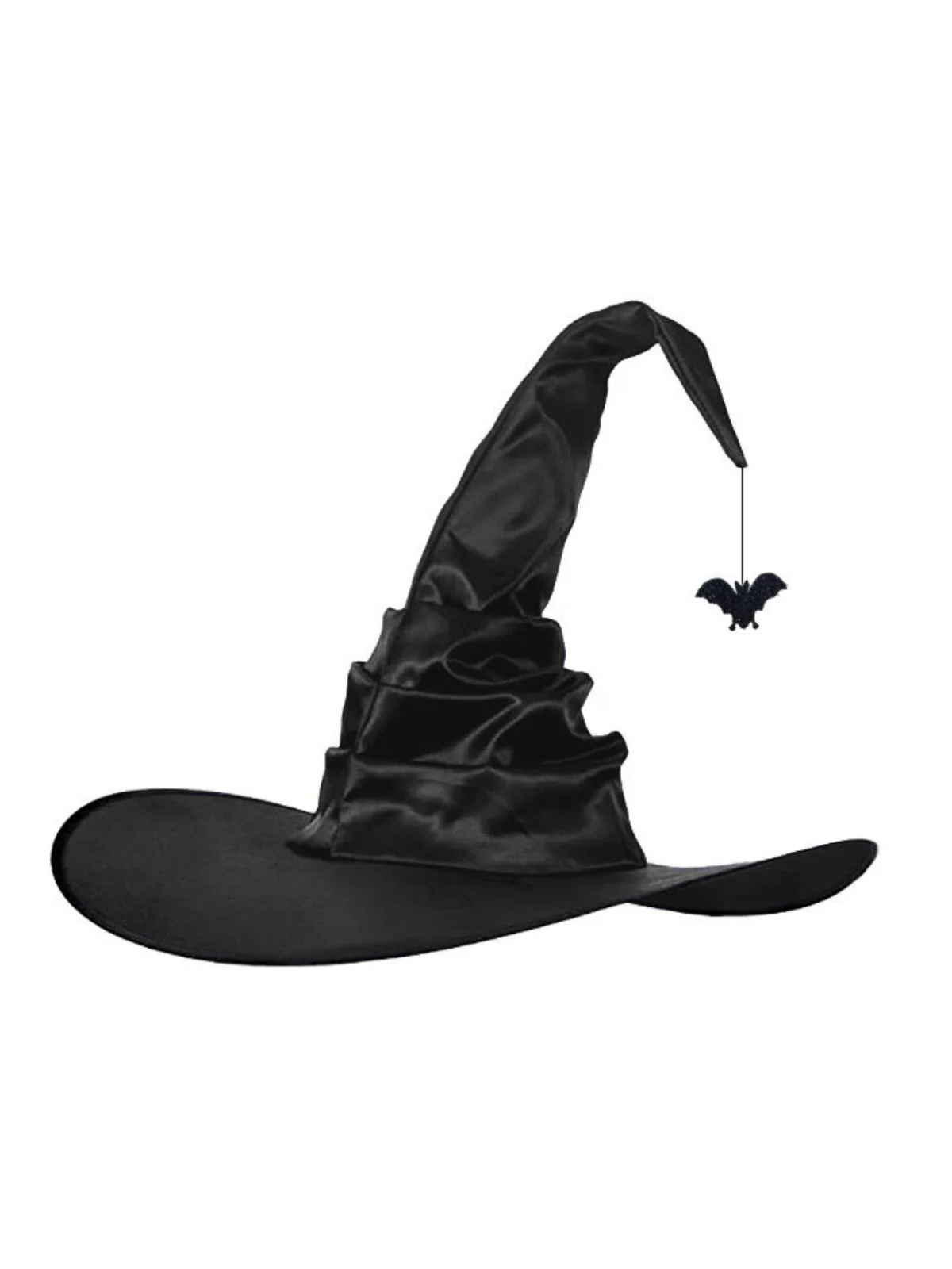 Chapeau de sorcière en satin araignée d'Halloween - Image 2