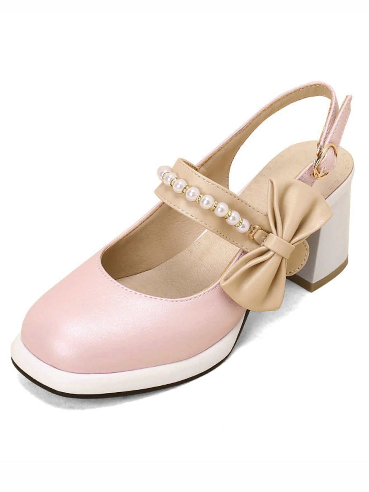Chaussures à bride arrière perlées rétro Cocktail - Image 4