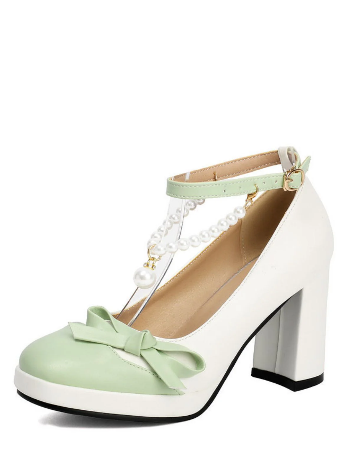 Chaussures à talons épais avec bride cheville - Image 11