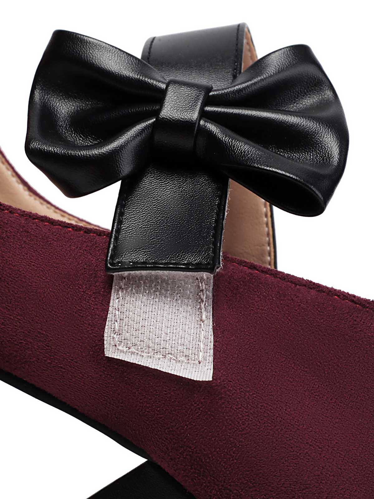 Chaussures à talons épais avec nœud Mary Jane vintage - Image 12