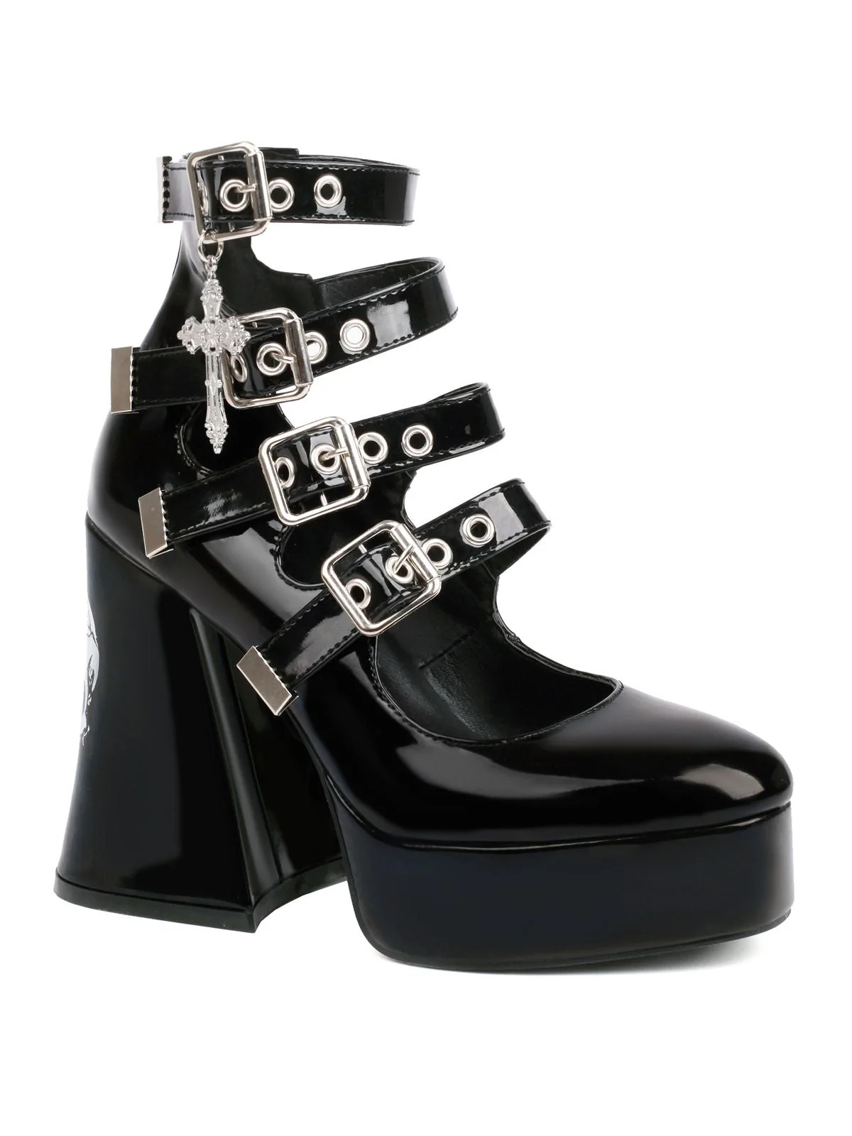 Chaussures à talons hauts gothiques steampunk vintage - Image 6