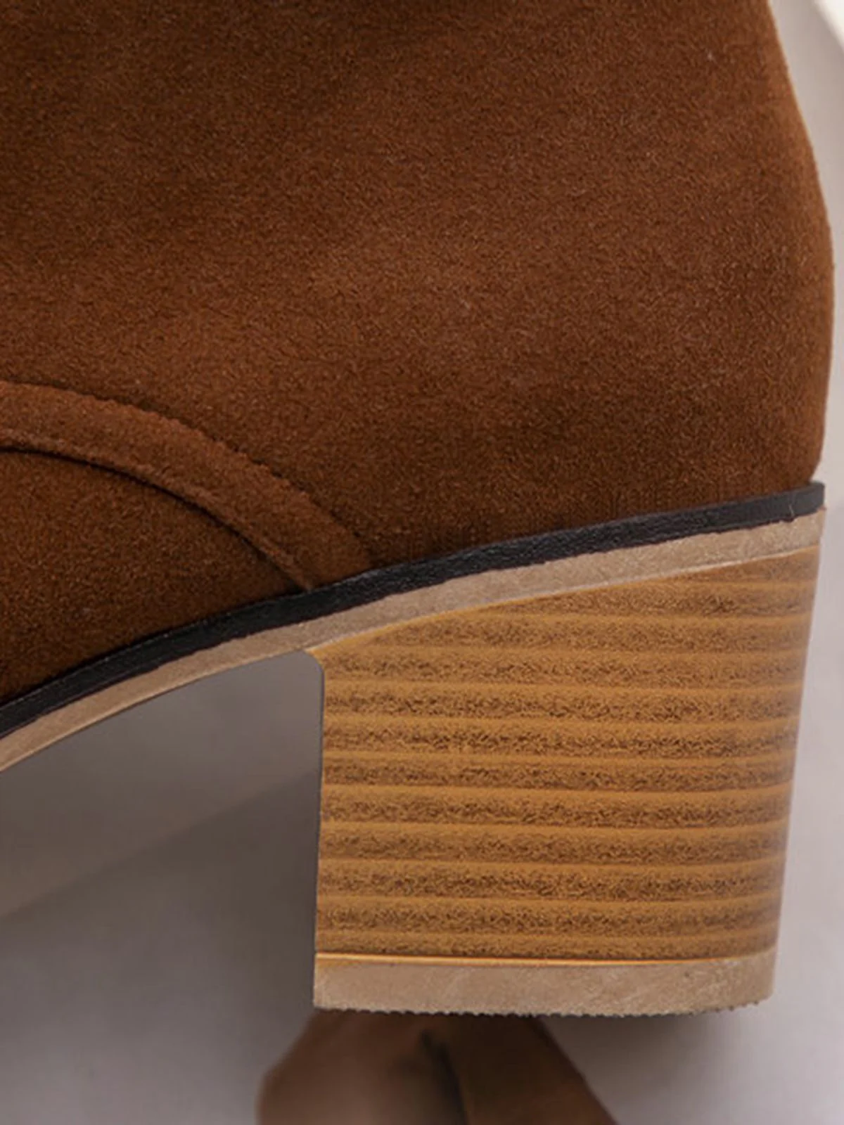 Chaussures à Talons Hauts Style Britannique Bottes Martin Courtes Givrées à Lacets - Image 11
