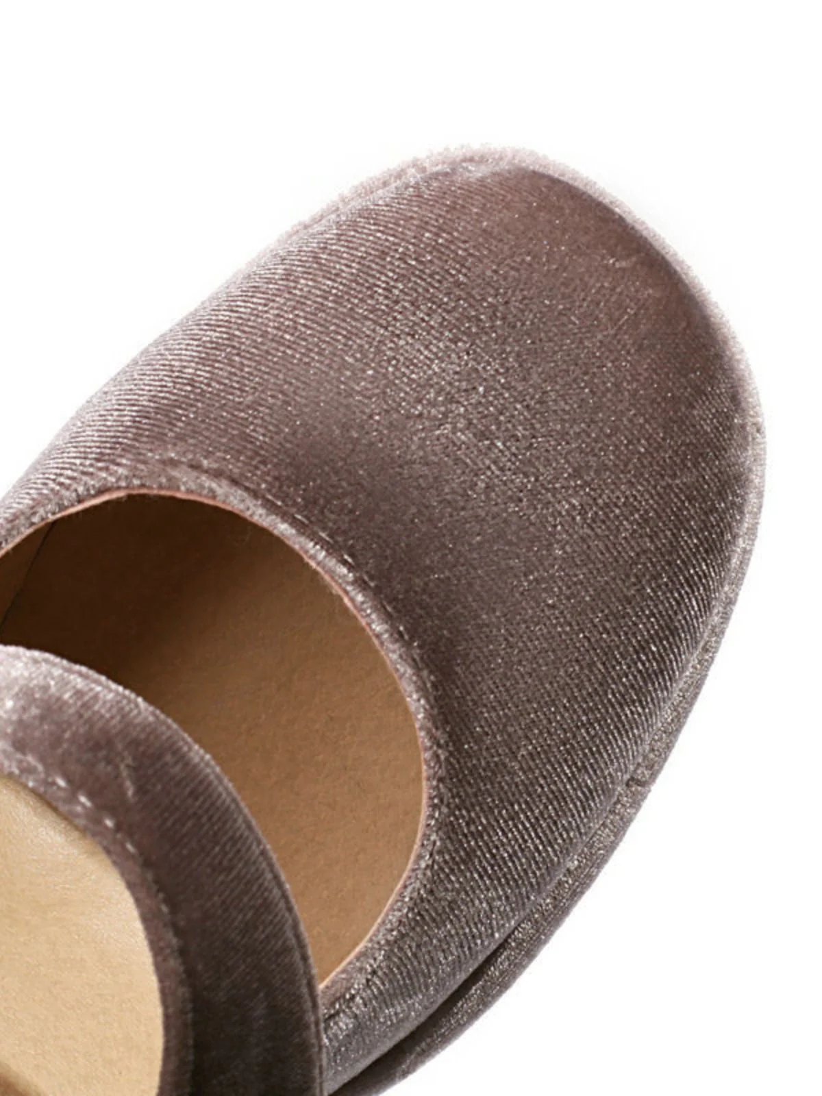 Chaussures Mary Jane en velours à boutons nacrés et talons compensés - Image 13