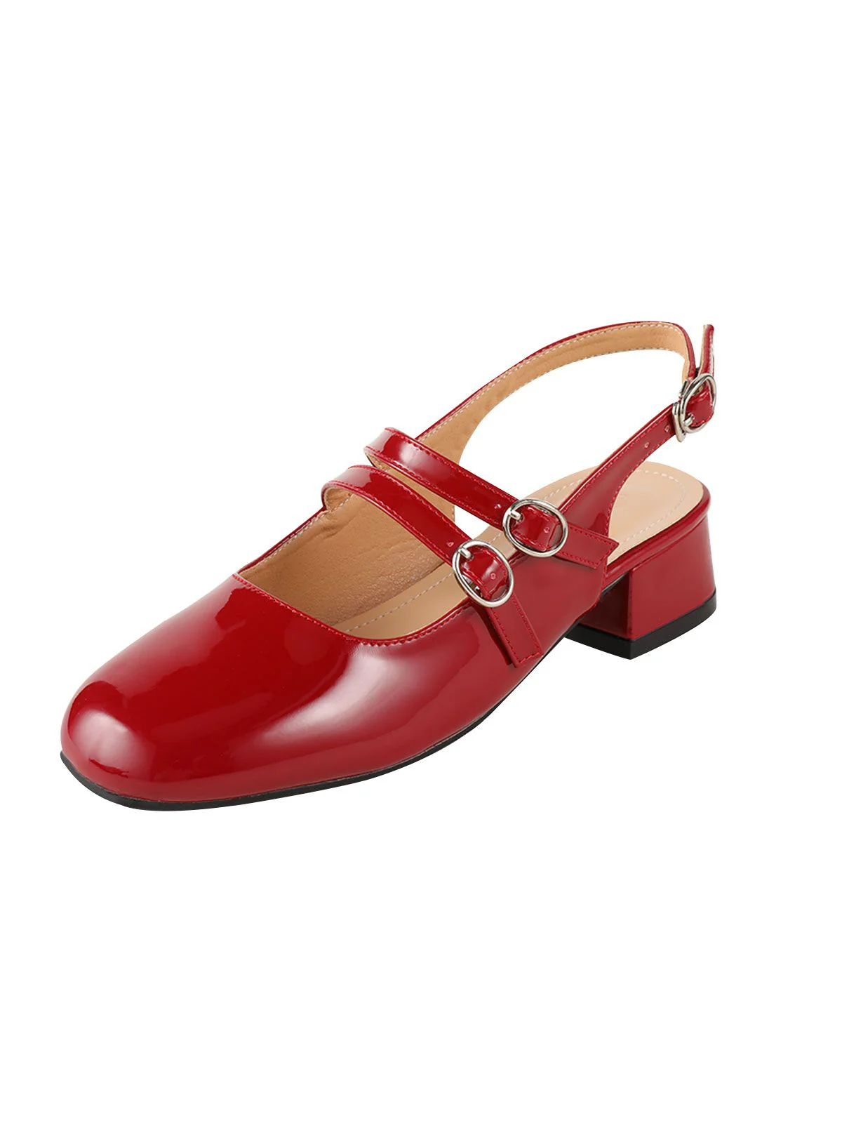 Chaussures Mary Janes Vintage Sangles doubles Solides - Image 11