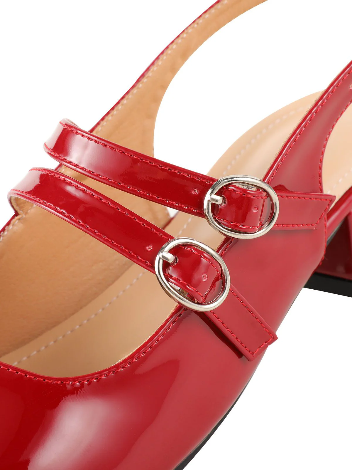 Chaussures Mary Janes Vintage Sangles doubles Solides - Image 12