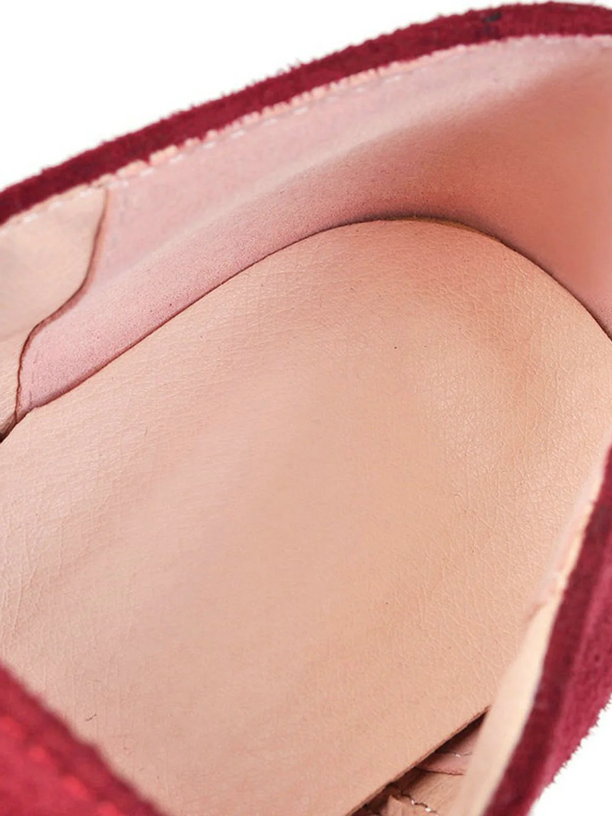 Chaussures Rétro à Talons Épais Lacets Unis - Image 4