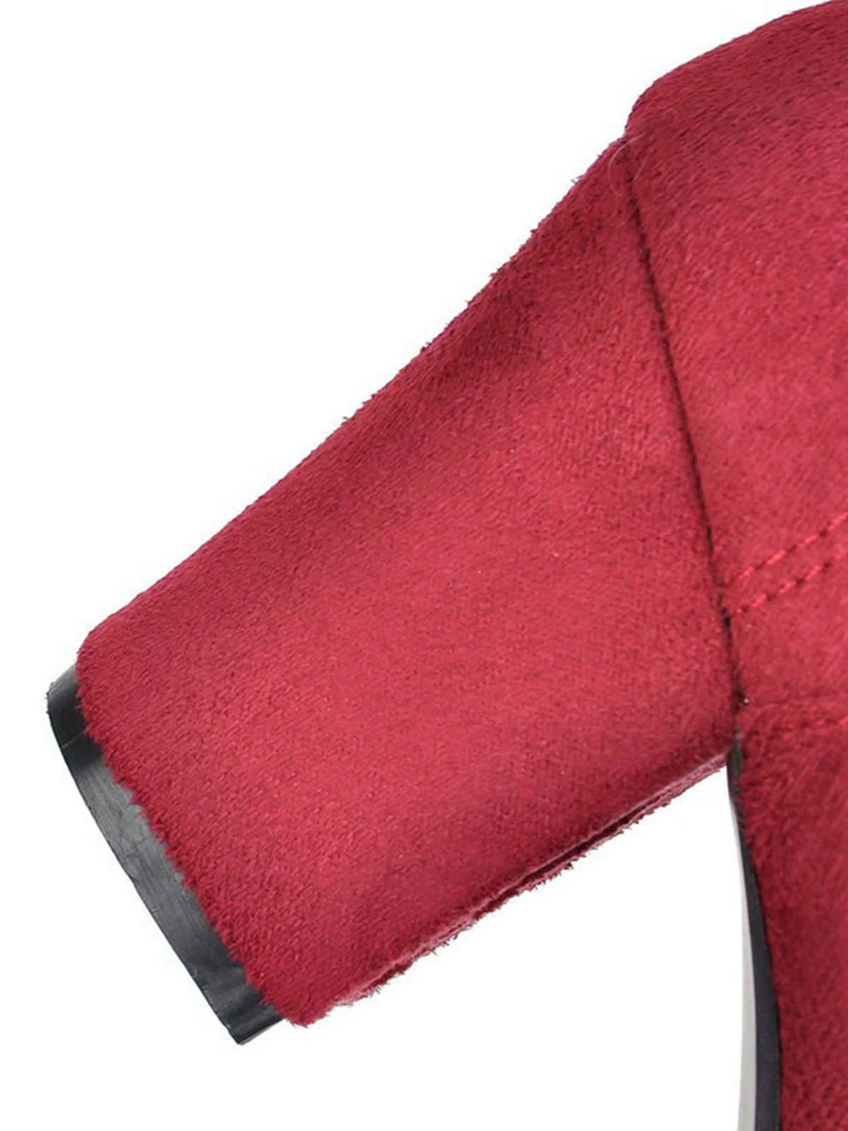 Chaussures Rétro à Talons Épais Lacets Unis - Image 5