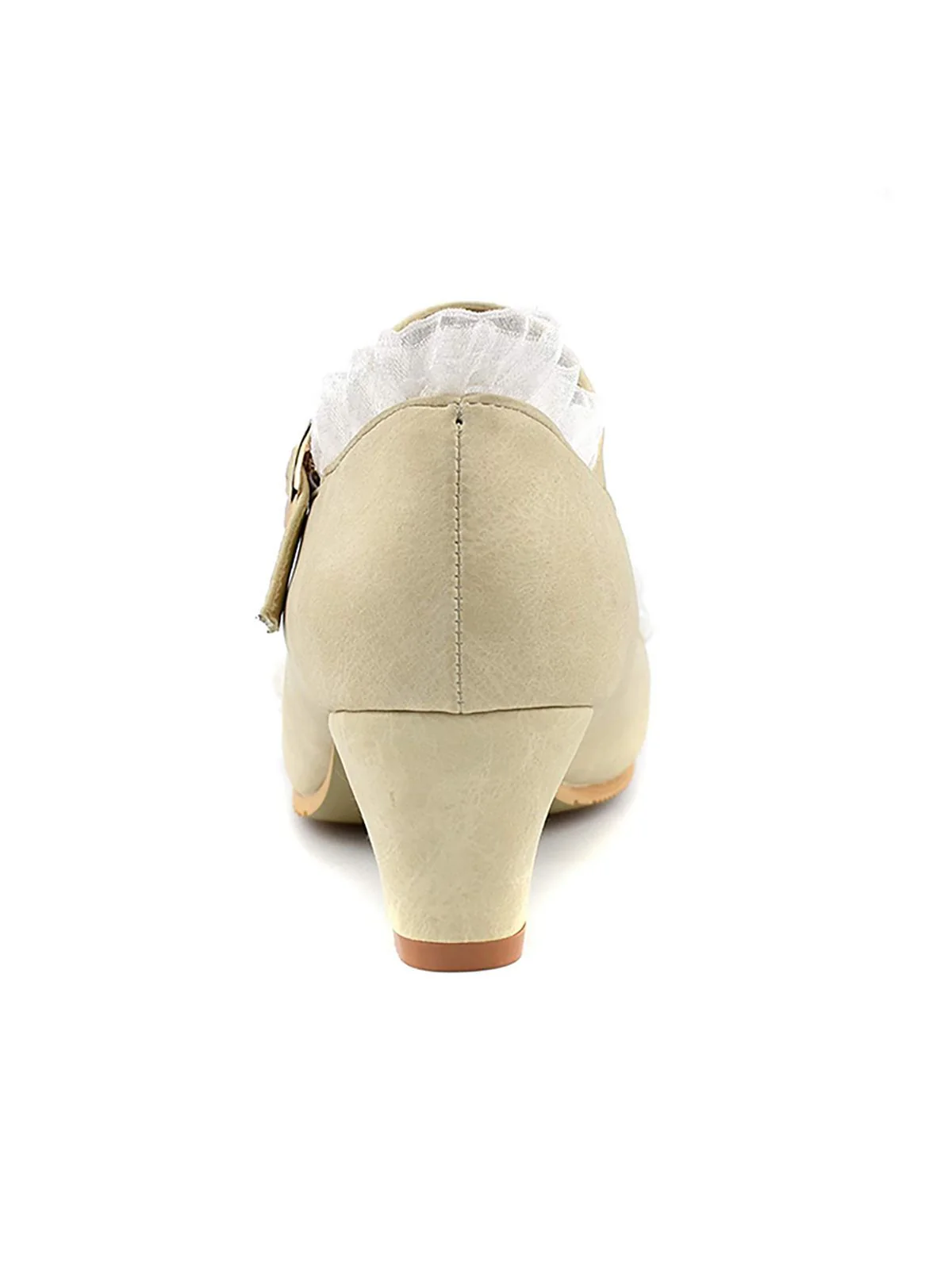 Chaussures Vintage avec Dentelle et Nœud Papillon Noir - Image 10
