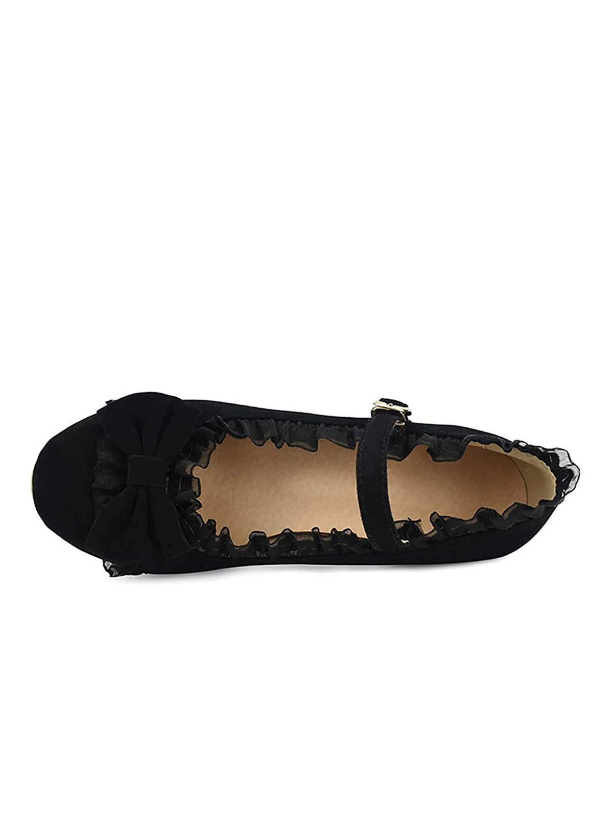 Chaussures Vintage avec Dentelle et Nœud Papillon Noir - Image 7