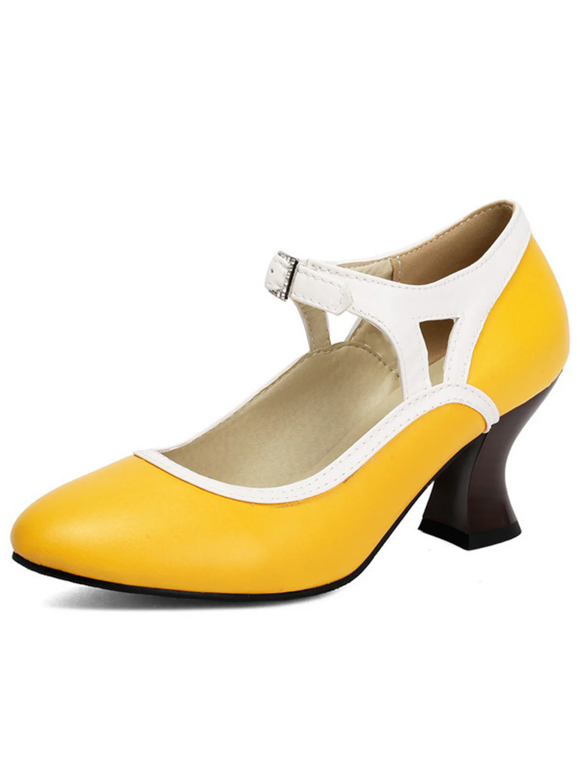 Chaussures vintage élégantes bout pointu et talon conique - Image 11