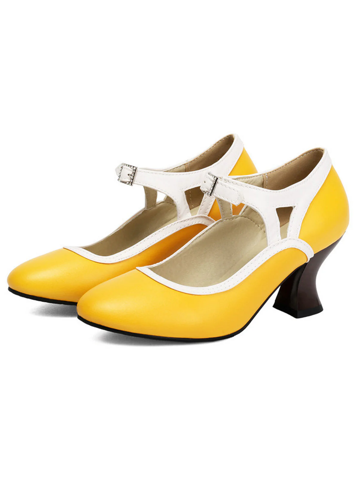 Chaussures vintage élégantes bout pointu et talon conique - Image 12