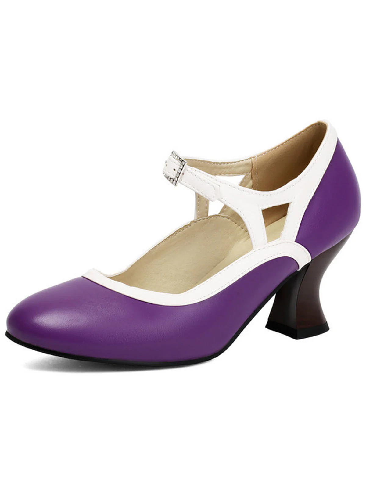Chaussures vintage élégantes bout pointu et talon conique - Image 16