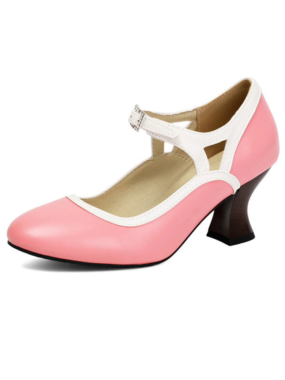 Chaussures vintage élégantes bout pointu et talon conique - Image 6