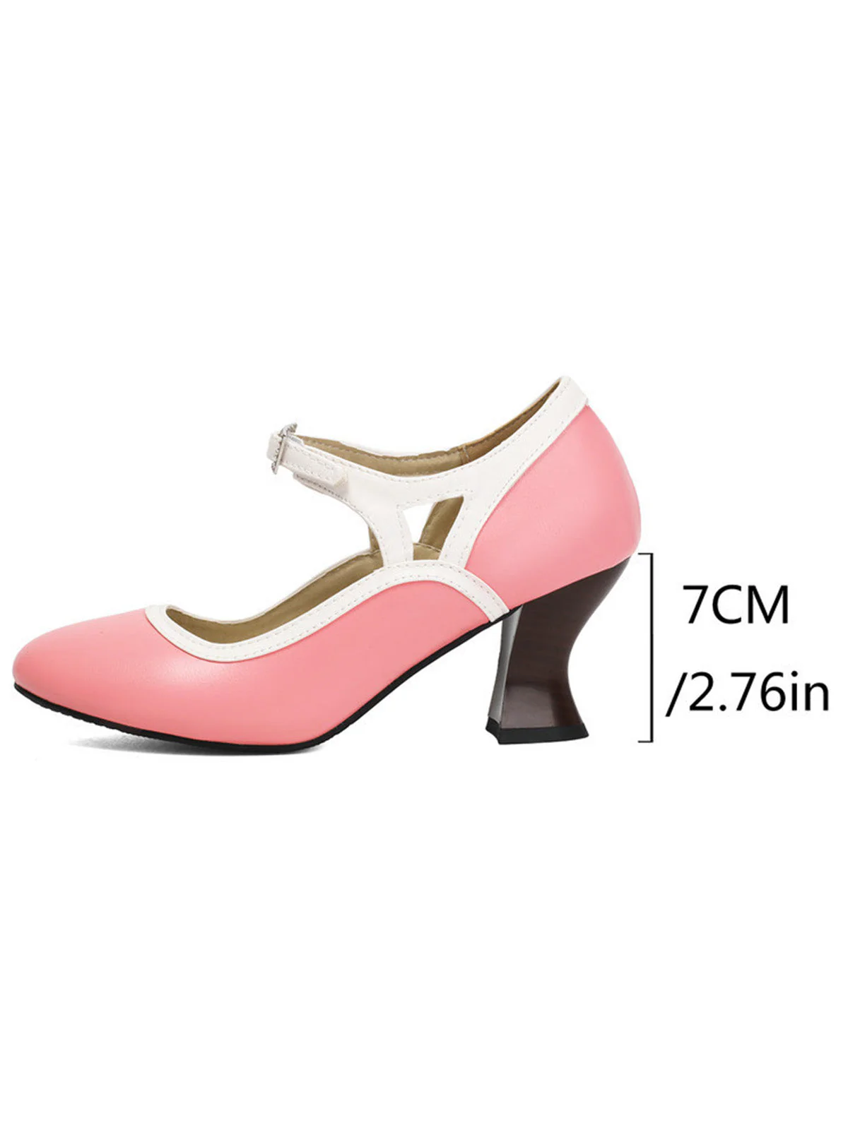 Chaussures vintage élégantes bout pointu et talon conique - Image 8