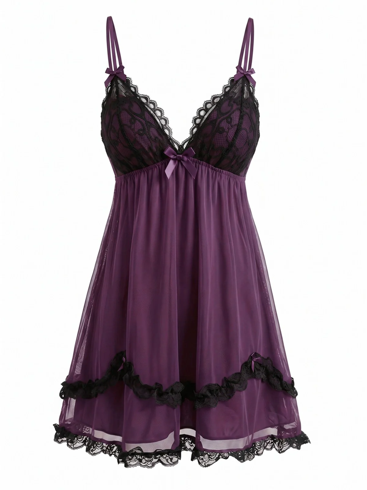 Chemise De Nuit À Bretelles Tulle Dentelle Rose Années 1930 - Image 3
