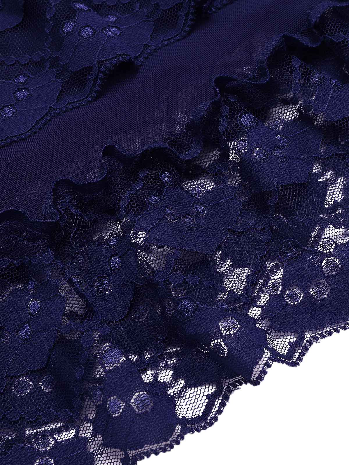Chemise de nuit transparente à motif papillon en dentelle brodée des années 1940 - Image 12