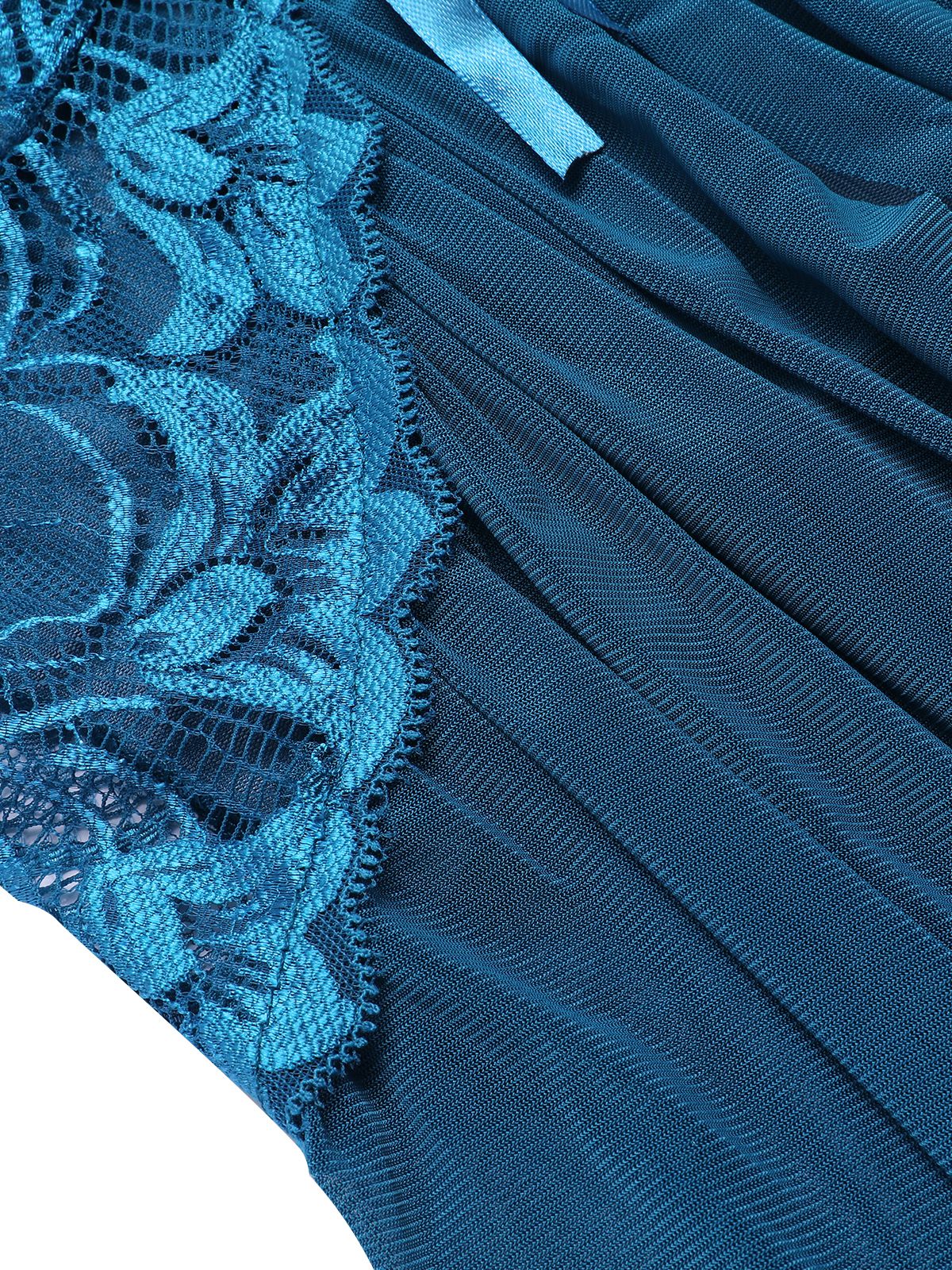 Chemise de nuit transparente en dentelle à bretelles spaghetti des années 1970 - Image 10