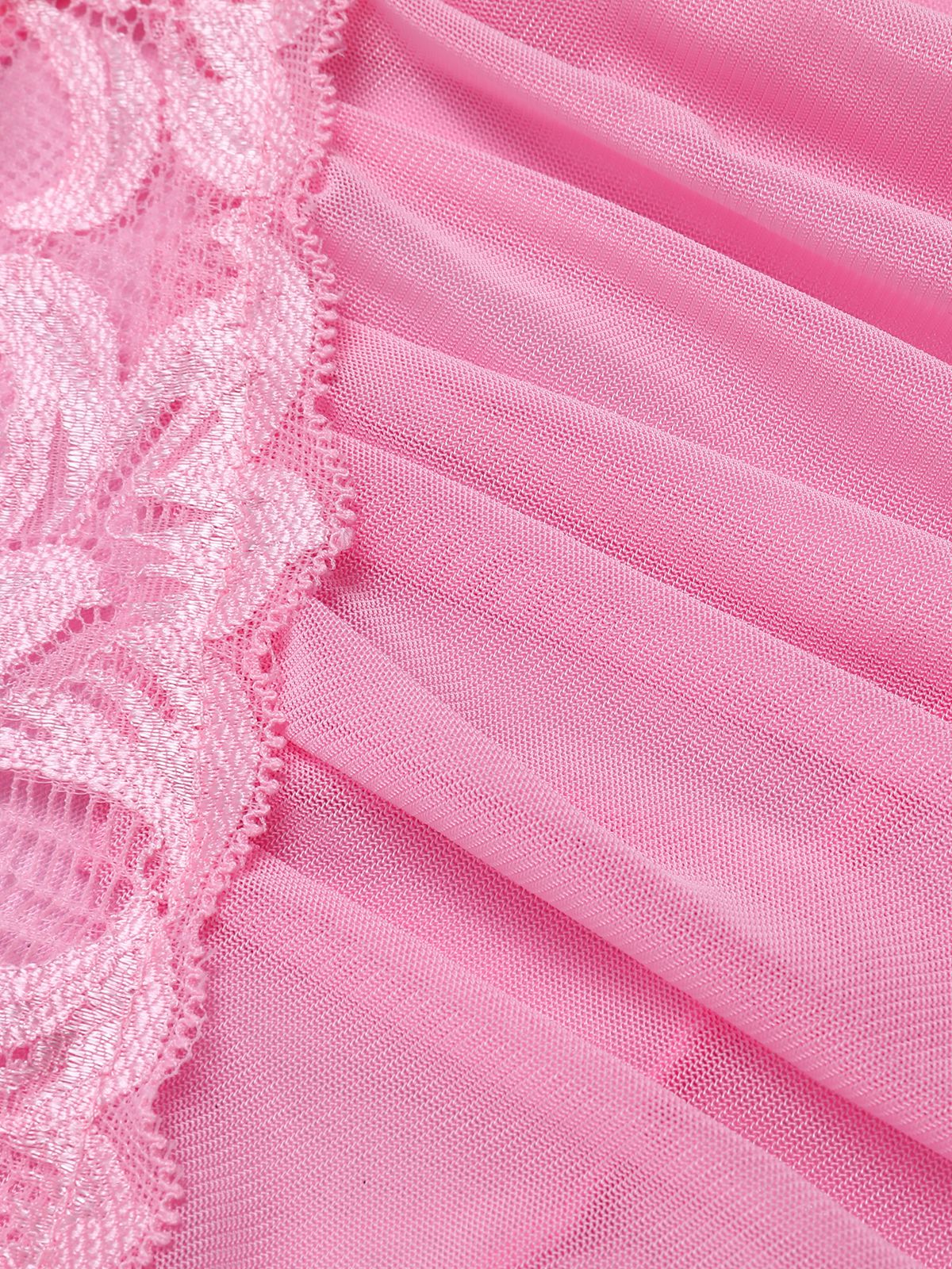 Chemise de nuit transparente en dentelle à bretelles spaghetti des années 1970 - Image 16
