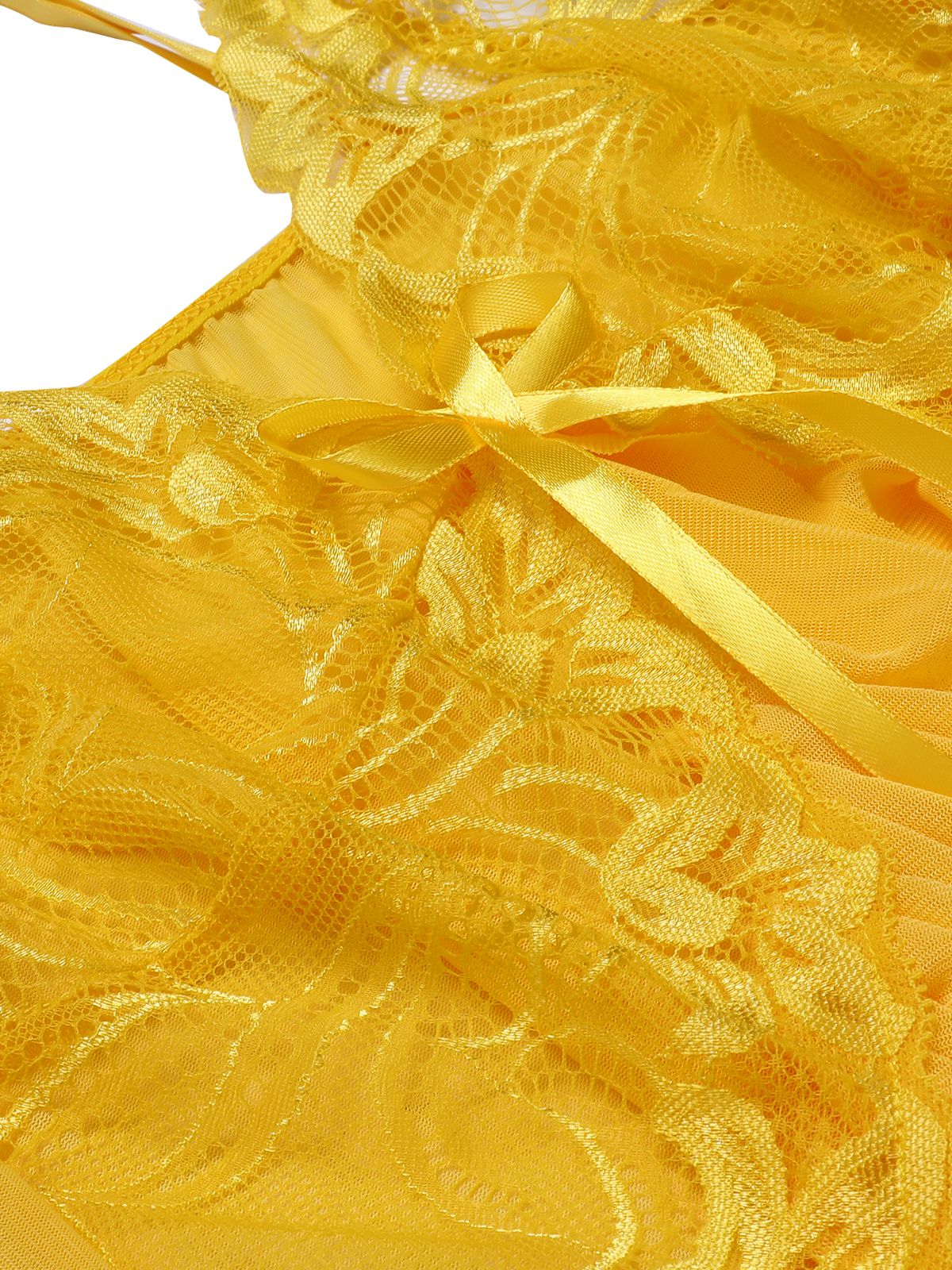 Chemise de nuit transparente en dentelle à bretelles spaghetti des années 1970 - Image 22