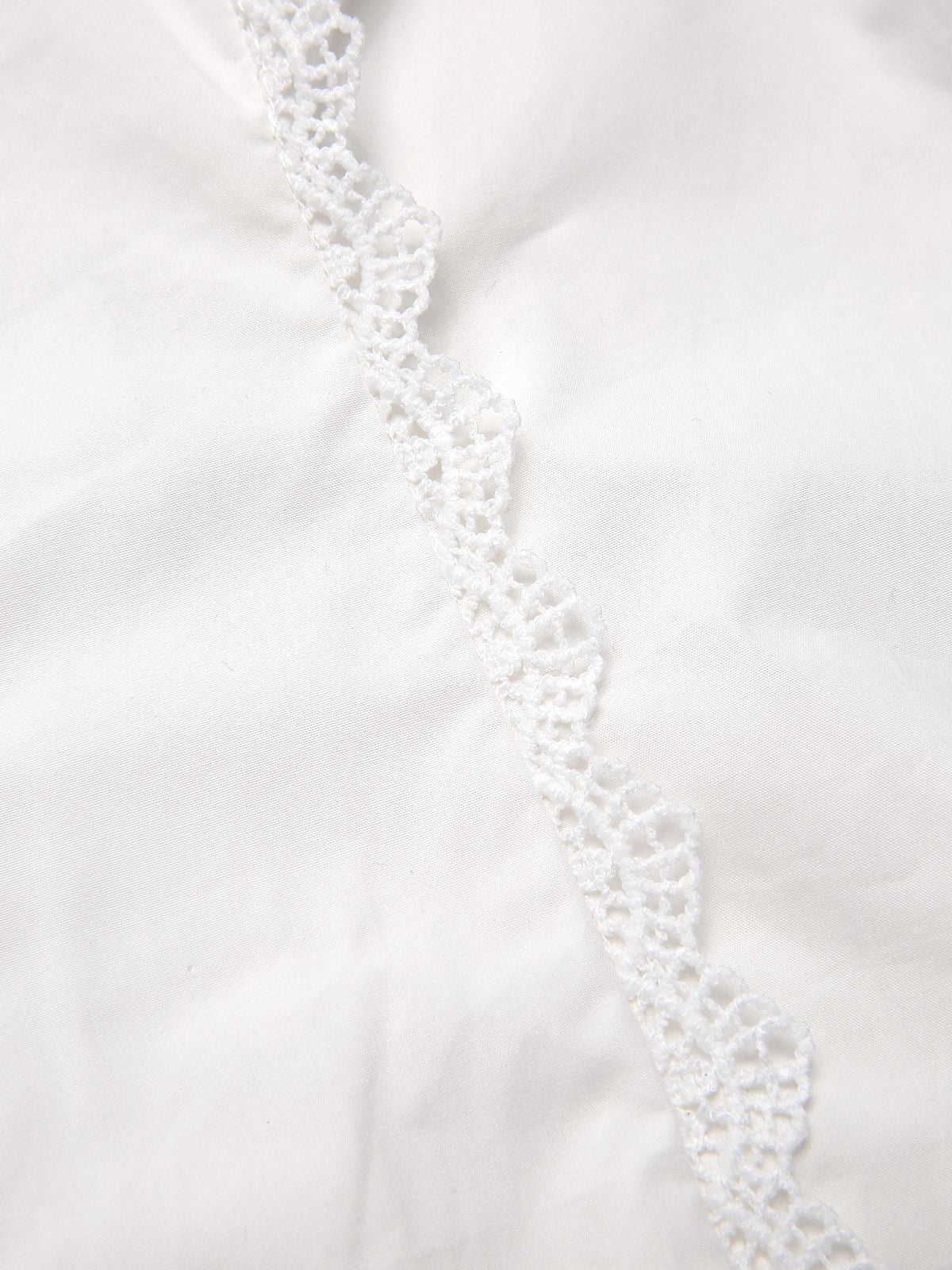 Chemisier blanche en coton avec nœud années 1950 - Image 6