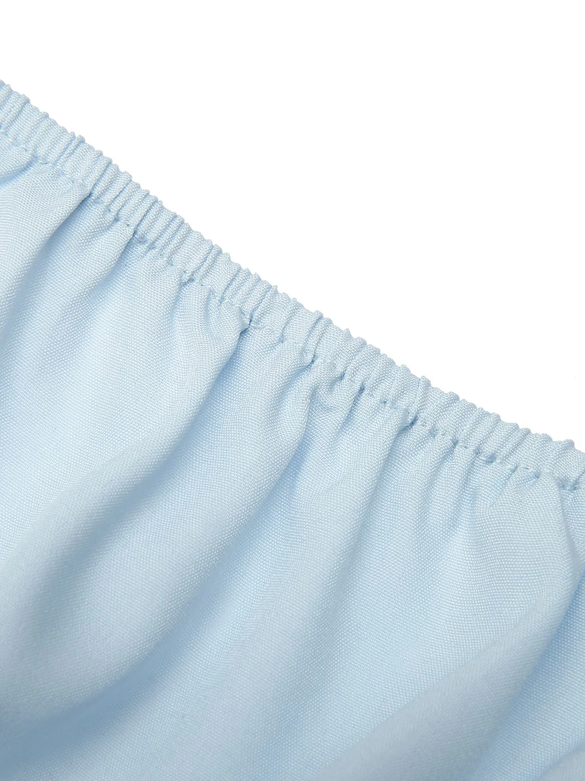 Chemisier bleu ciel à manches bouffantes années 1950 - Image 6