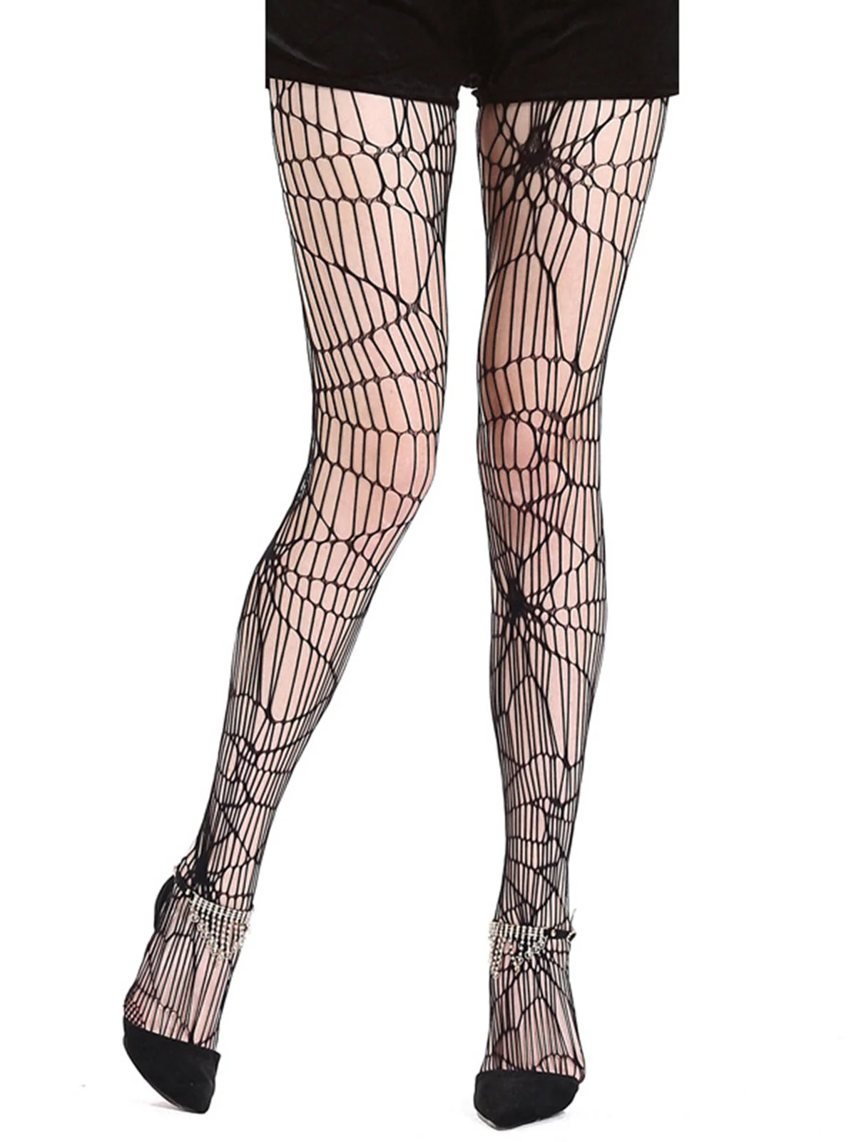 Collants toile creux d'araignée d'Halloween - Image 4