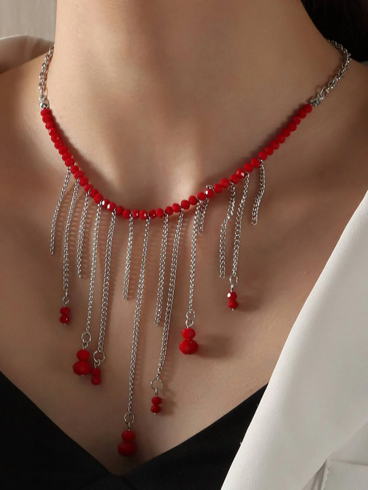 Collier de chaîne de gland de bijoux d'Halloween - Image 2