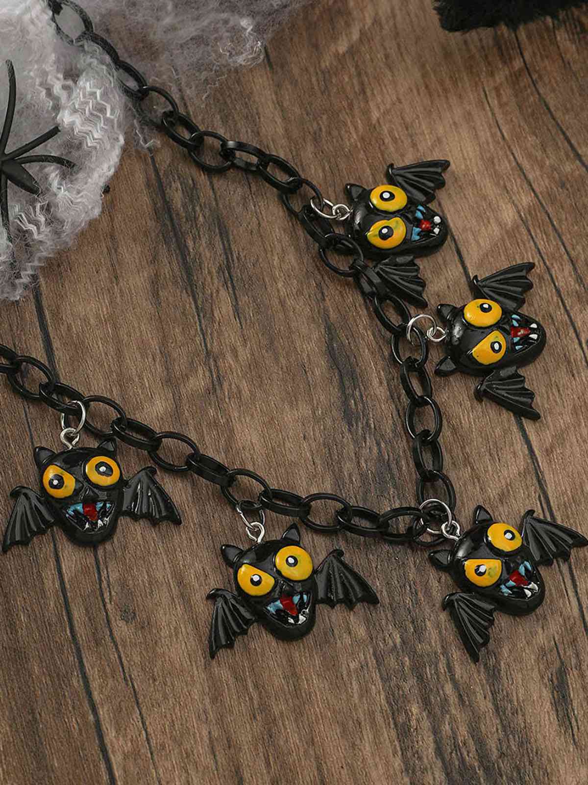 Collier de clavicule de chauve-souris fantôme et citrouille d'Halloween - Image 9