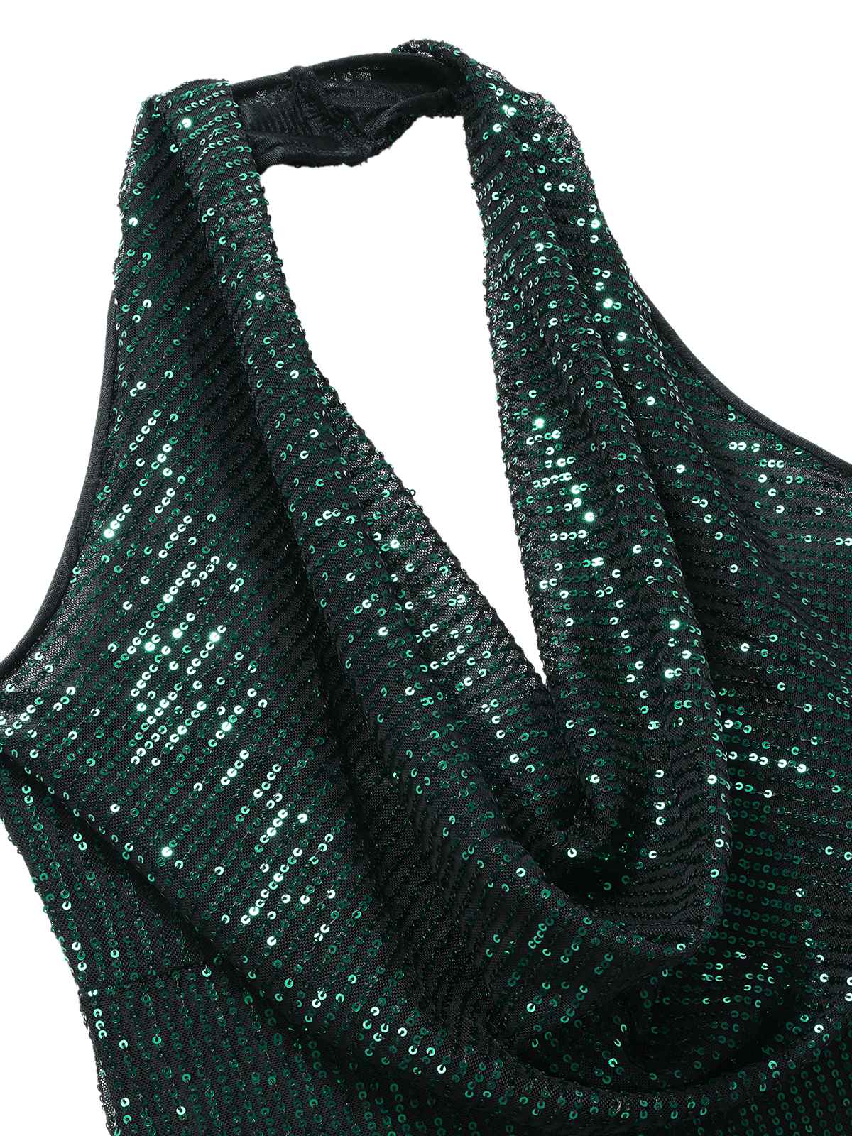 Combinaison à paillettes à licou unie années 1930 - Image 3