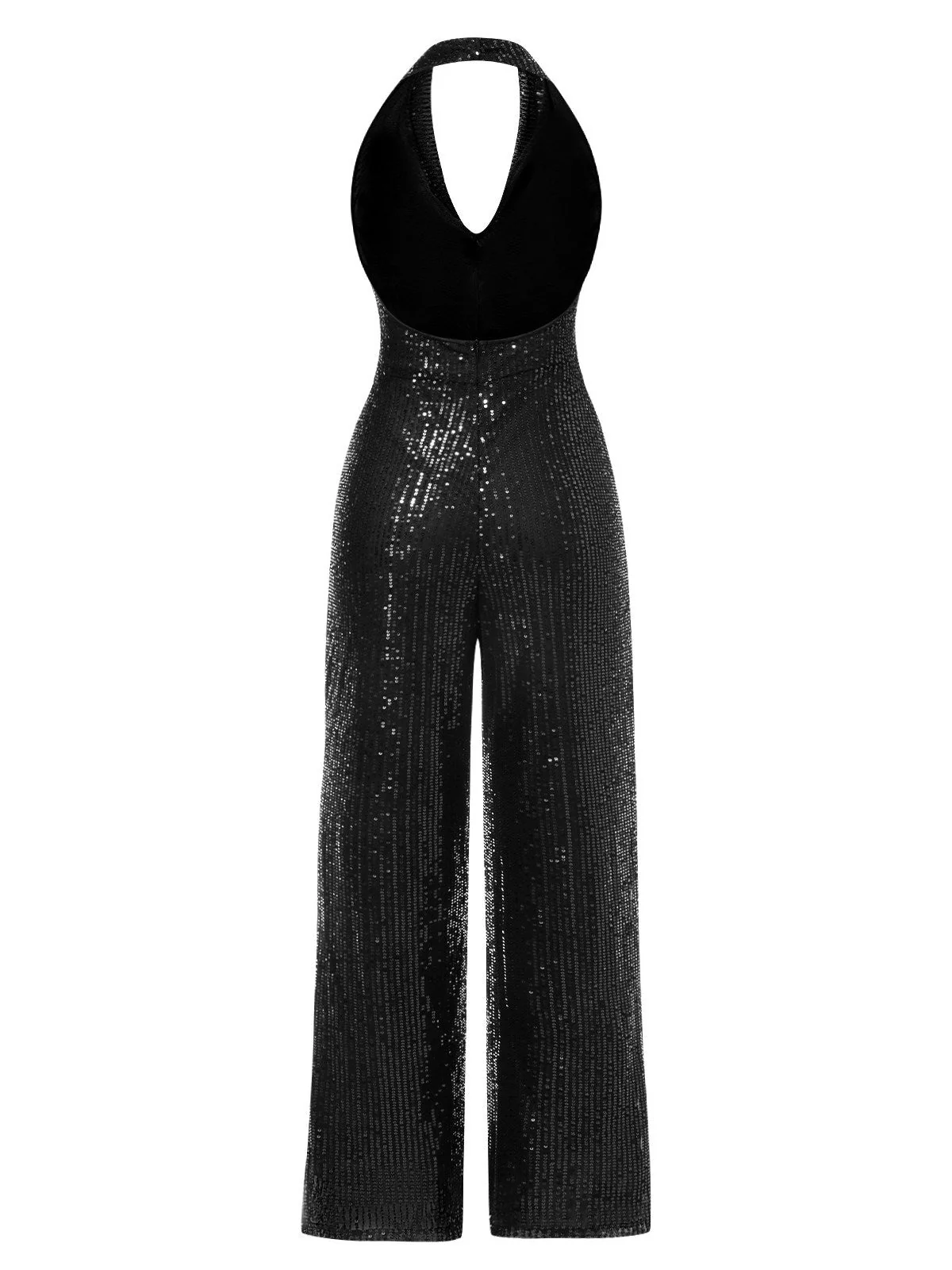 Combinaison à paillettes à licou unie années 1930 - Image 5