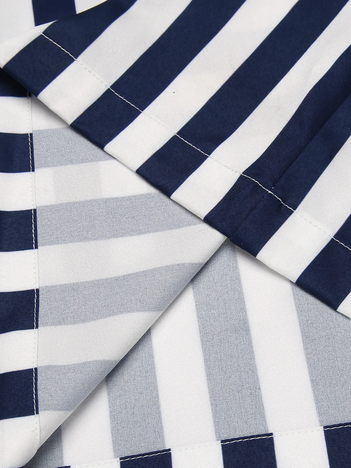 Combinaison Vintage Année 50 à Rayures avec Ceinture Bleu et Blanc - Image 10
