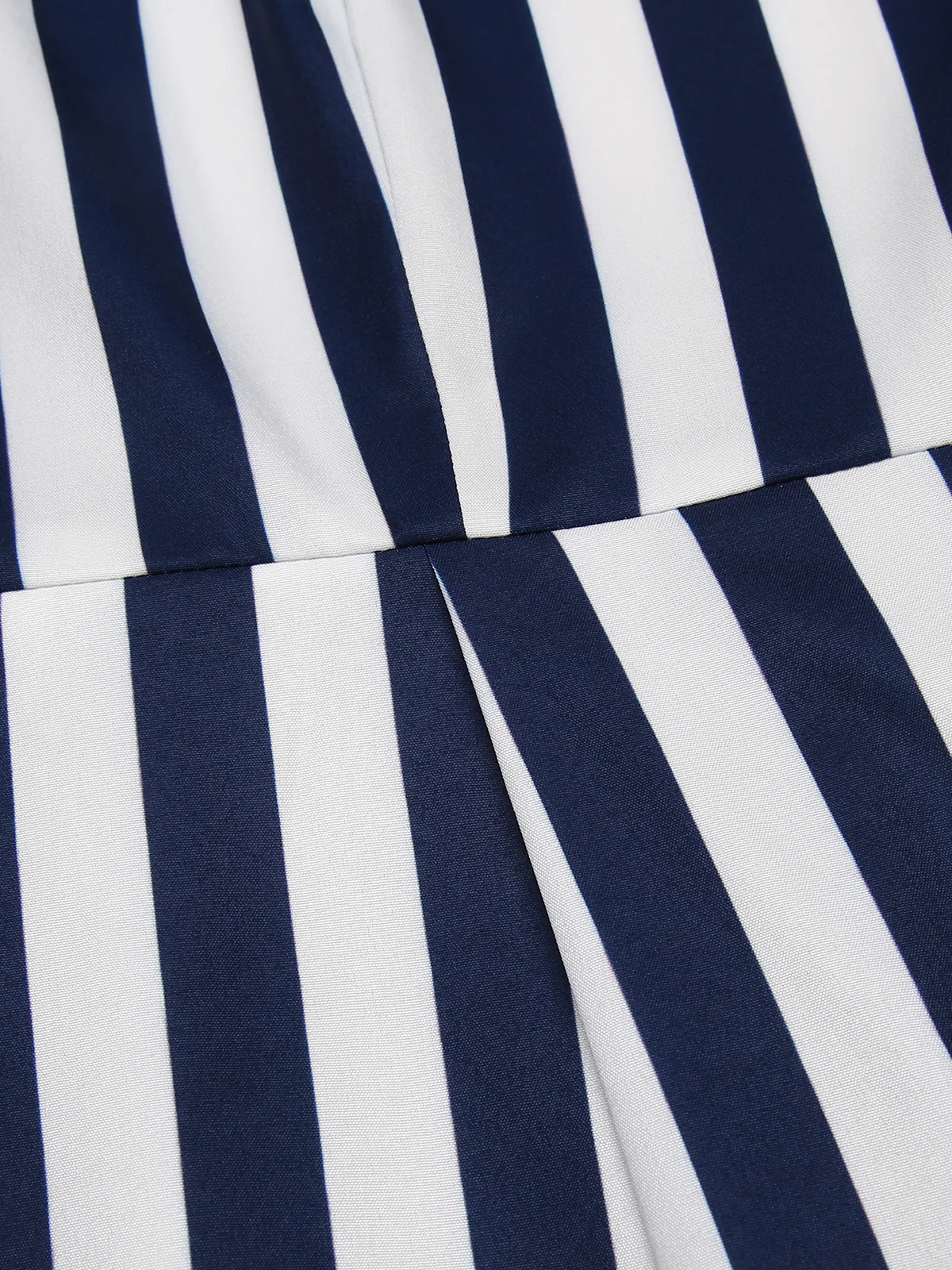 Combinaison Vintage Année 50 à Rayures avec Ceinture Bleu et Blanc - Image 6