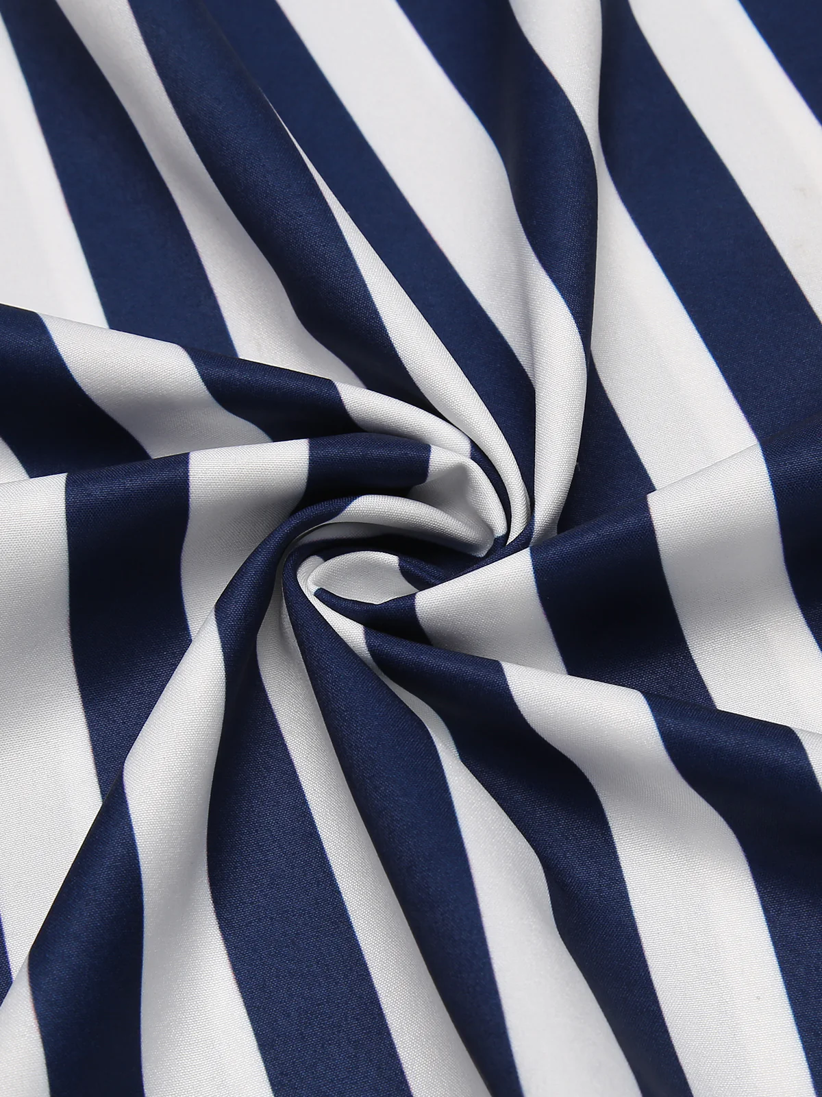 Combinaison Vintage Année 50 à Rayures avec Ceinture Bleu et Blanc - Image 9