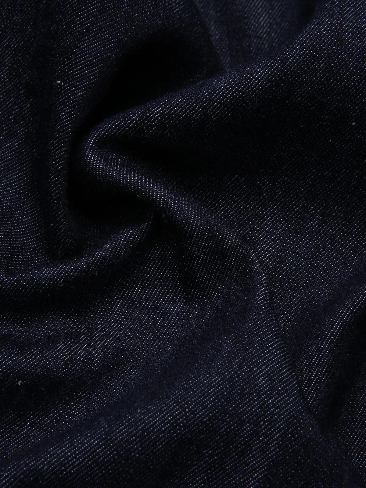 Combinaison bleue évasée en jean avec col années 1970 - Image 9