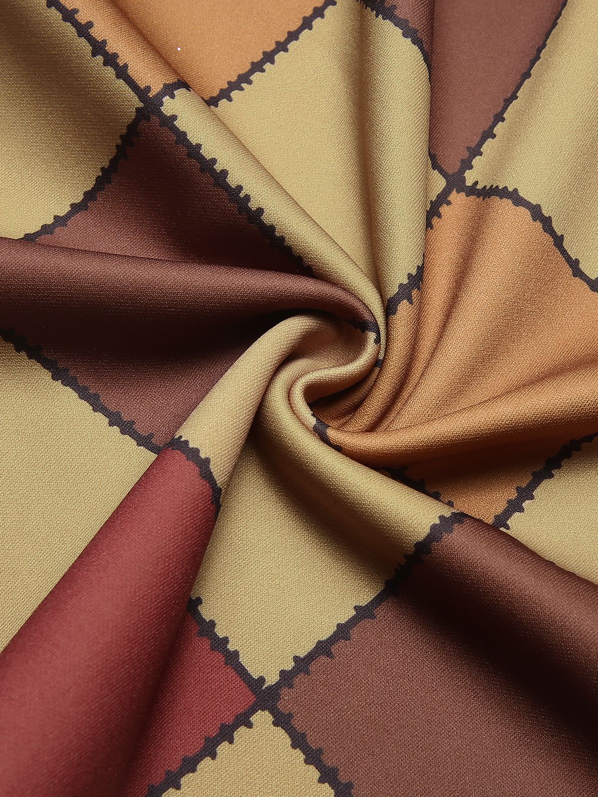Combinaison dos nu à motifs géométriques patchwork des années 1970 - Image 4