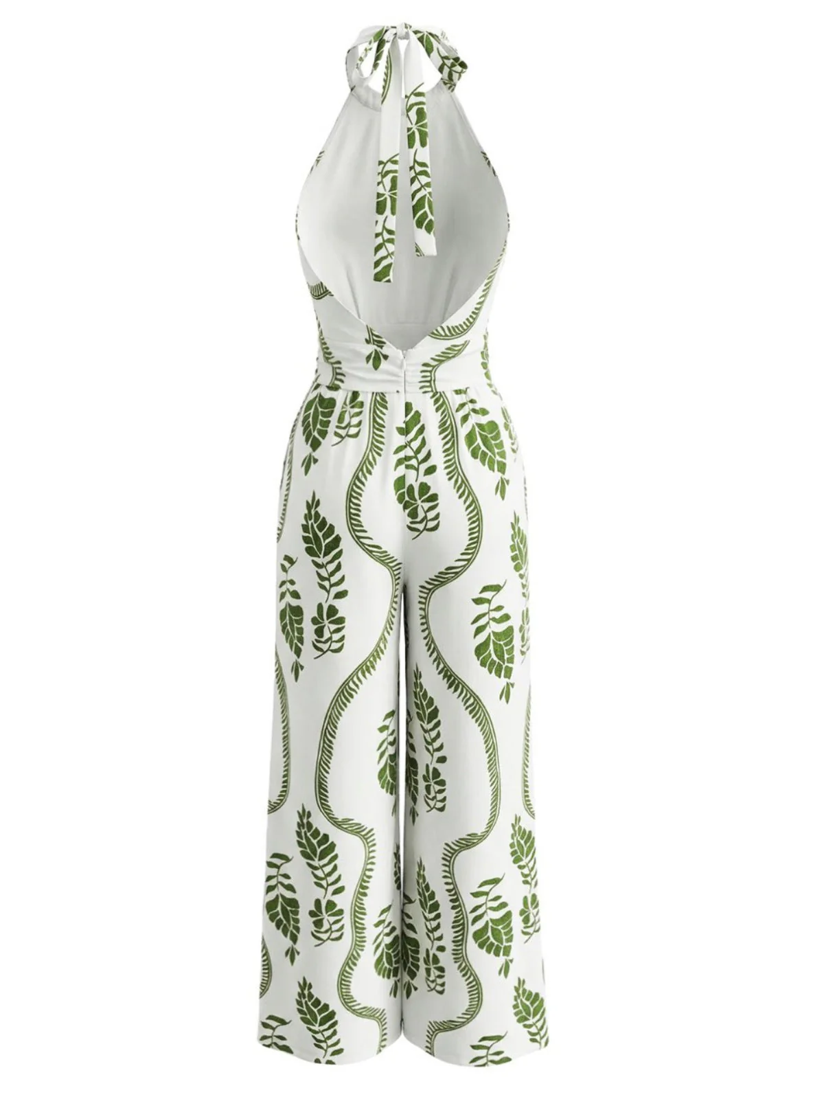 Combinaison dos nu col halter feuille décolleté années 1930 - Image 5