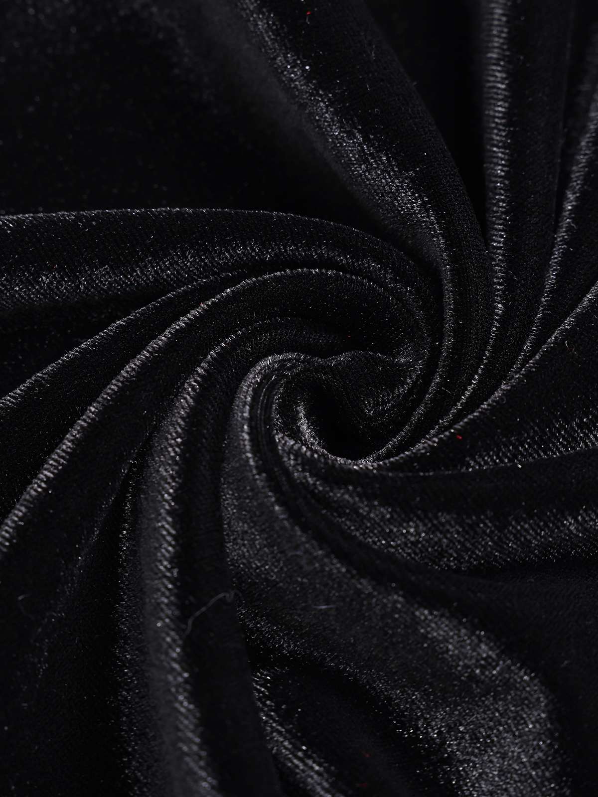 Combinaison en velours peluche noire à motif d'élan de Noël des années 1940 - Image 7