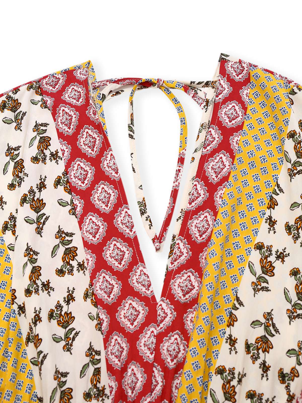 Combinaison jaune motif tribal floral bohème des années 1970 - Image 4