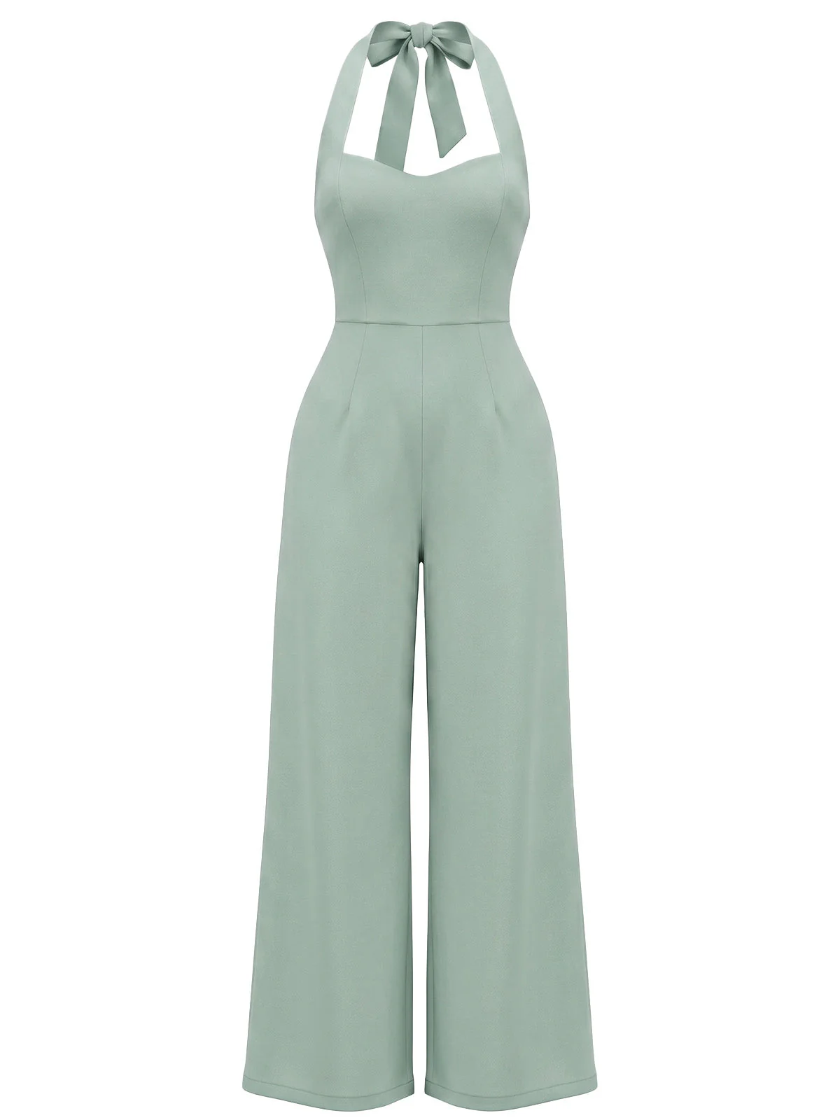 Combinaison minimaliste sans manches dos nu et halter années 1950 - Image 4