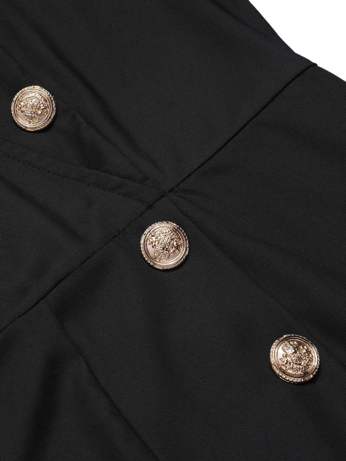 Combinaison noire boutonnée sans manches des années 1950 - Image 4