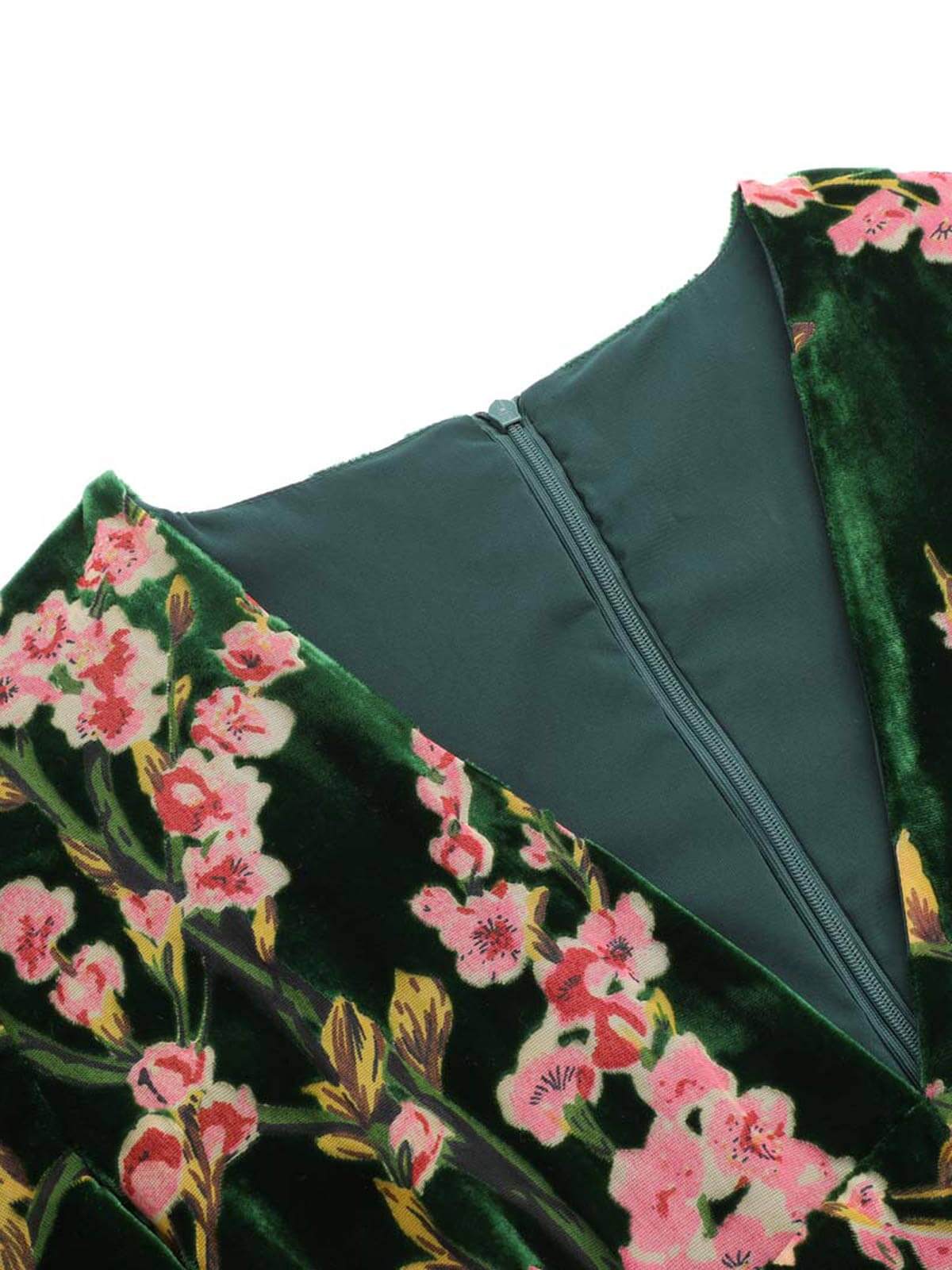 [Grande Taille] Combinaison vintage grande taille en velours vert des années 1930 - Image 5