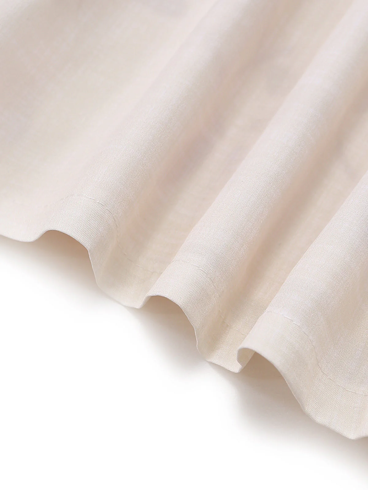 Combishort beige à imprimé botanique ceinture et revers années 1950 - Image 7