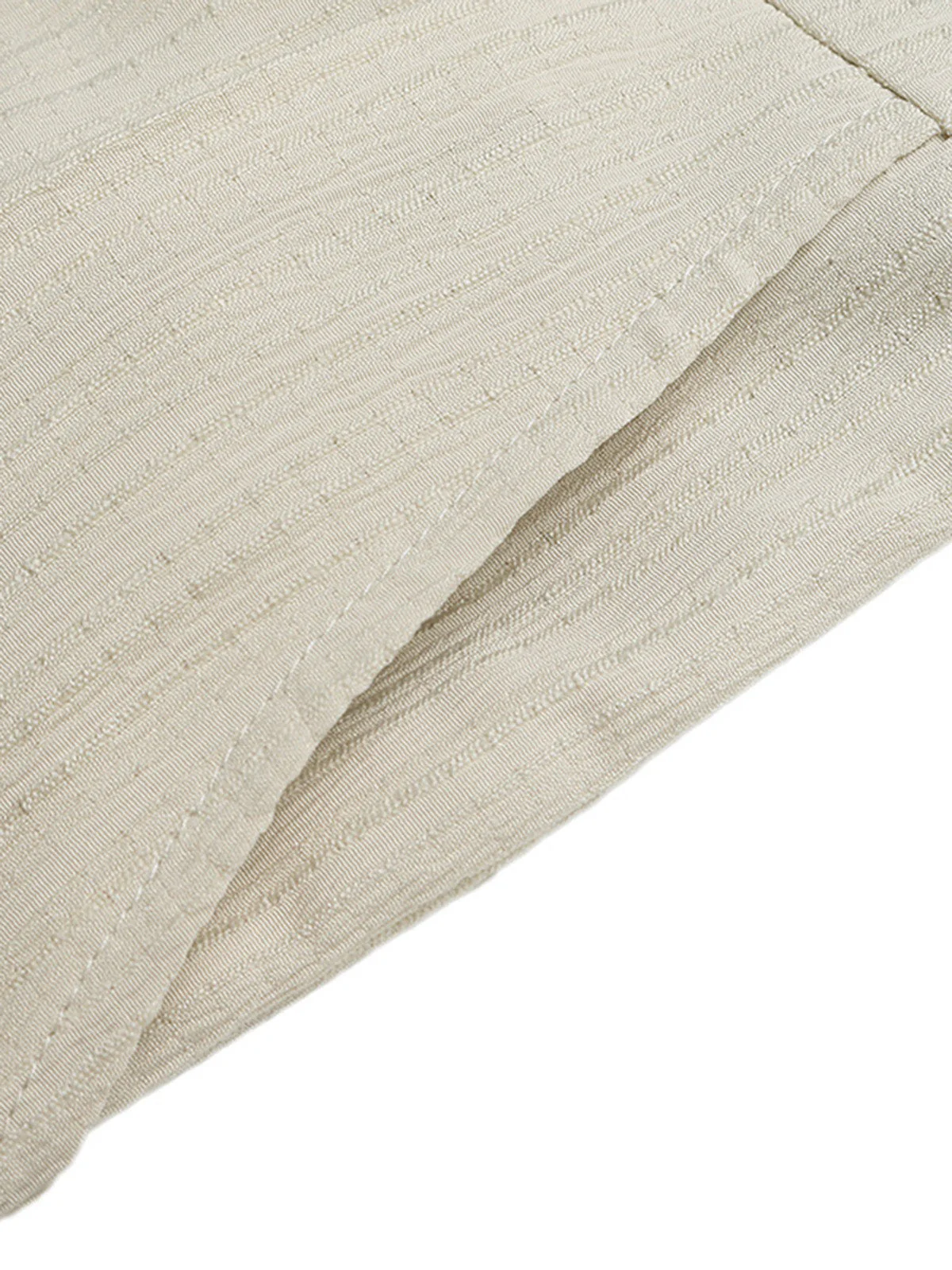 Combishort beige plissé larges bretelles et nœud années 50 - Image 6