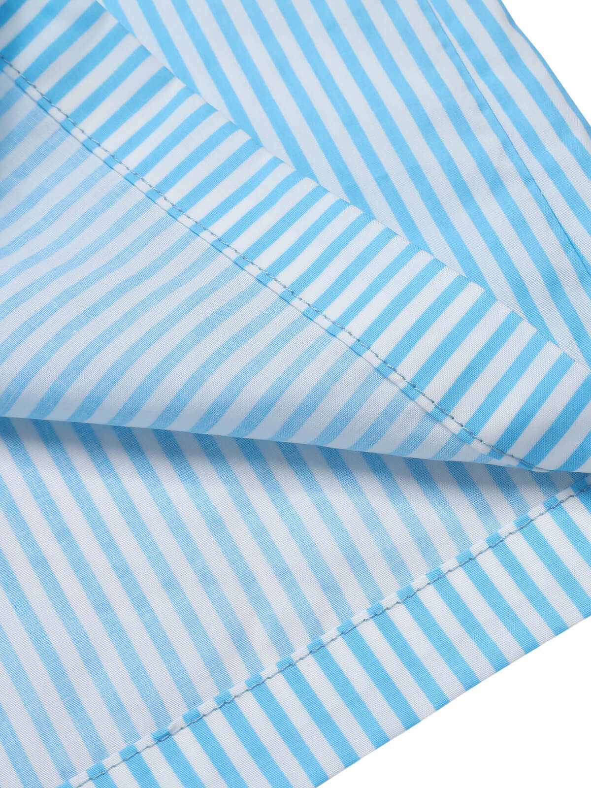 Combishort à bretelles larges bleu clair à rayures des années 40 - Image 7